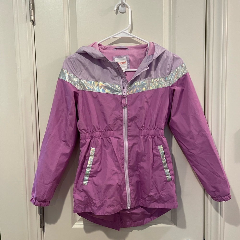 Girls purple hooded jacket 💕